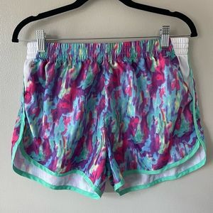 EUC, Zone Pro Running Shorts Pink & Blue, Size L